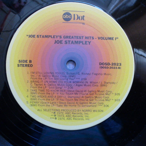 Stampley, Joe - Greatest Hits Volume 1 (VG+) (Vinyl LP)