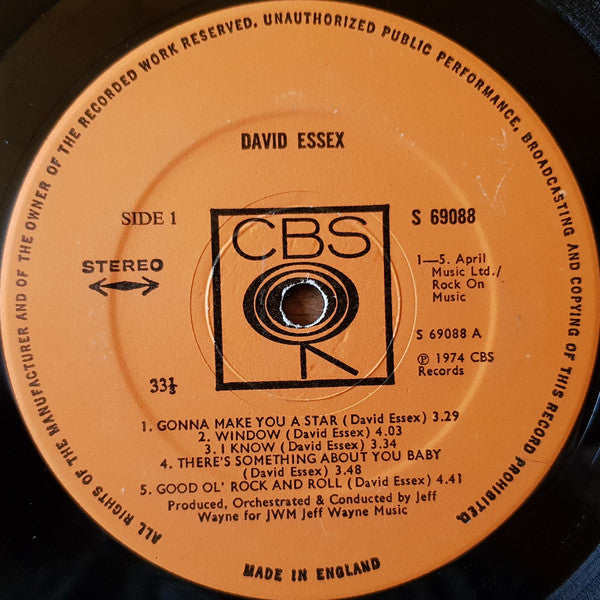 Essex, David - David Essex (VG+) (Vinyl LP)