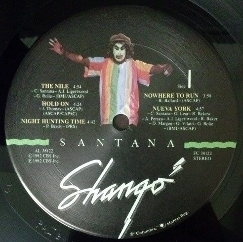 Santana - Shangó (Vinyl, VG+) (Vinyl LP)