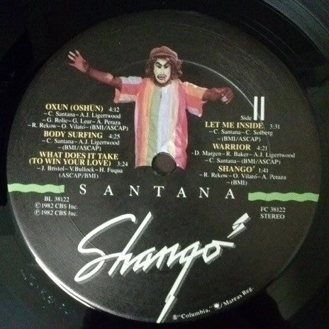 Santana - Shangó (Vinyl, VG+) (Vinyl LP)