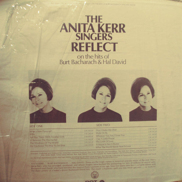 Kerr, Anita Singers - The Anita Kerr Singers Reflect On The Hits Of Burt Bacharach & Hal David (VG+) (Vinyl LP)