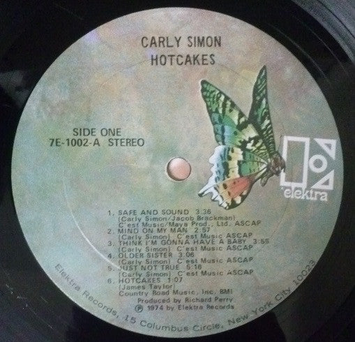 Simon, Carly - Hotcakes (VG+) (Vinyl LP)