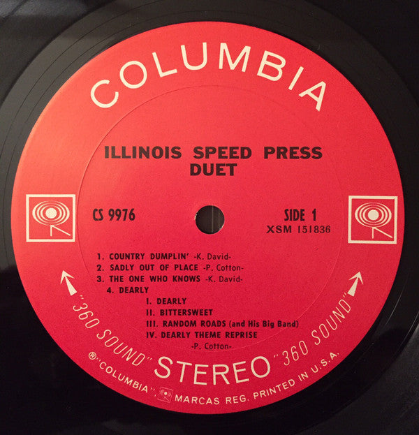 Illinois Speed Press - Duet (VG+) (Vinyl LP)