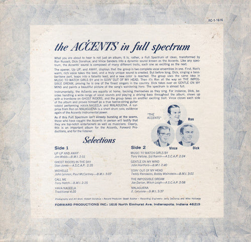 Accents  - Full Spectrum (VG) (Vinyl LP)
