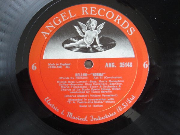 Bellini, Maria Callas, Mario Filippeschi, Ebe Stignani, Nicola Rossi-Lemeni, Paolo Caroli, Rina Cavallari, Tullio Serafin, Vittore Veneziani - Norma (VG+) (Vinyl LP)