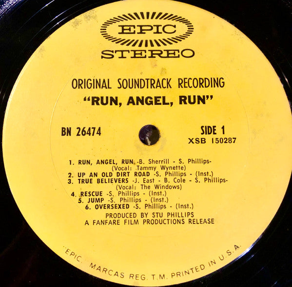 Run, Angel, Run (Original Sound Track Recording (Vinyl, G+) (Vinyl LP)
