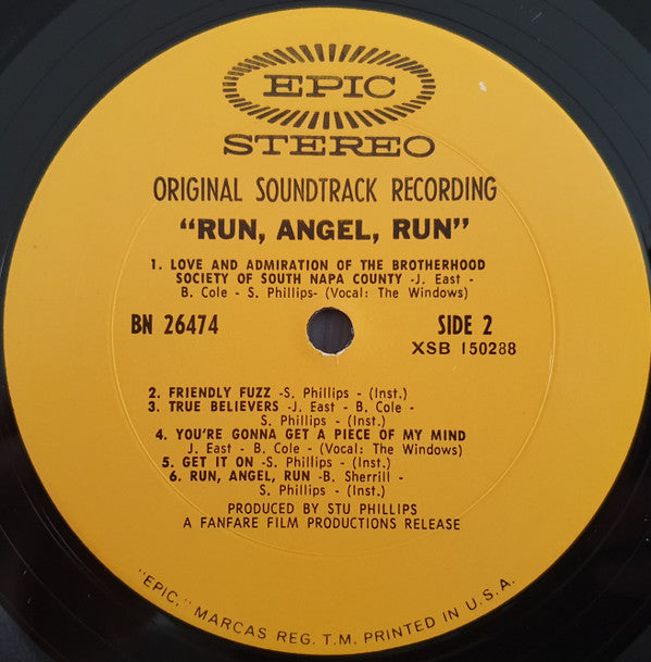 Run, Angel, Run (Original Sound Track Recording (Vinyl, G+) (Vinyl LP)