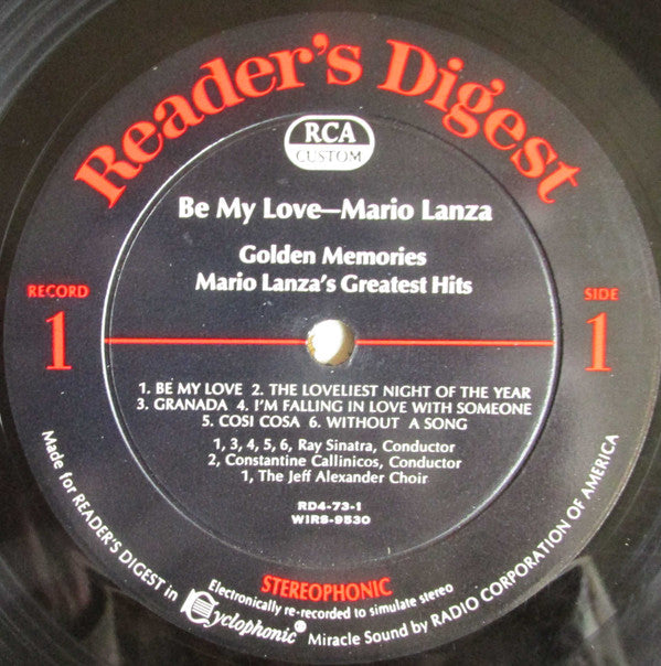 Lanza, Mario - Be My Love (VG) (Vinyl LP)