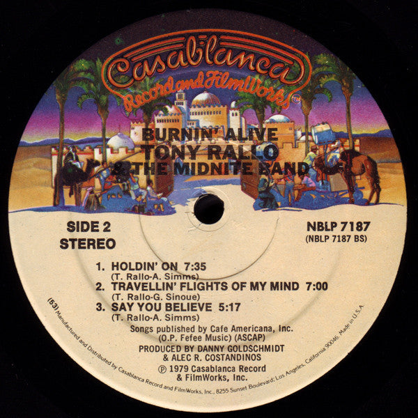 Rallo, Tony & The Midnite Band - Burnin' Alive (VG+) (Vinyl LP)