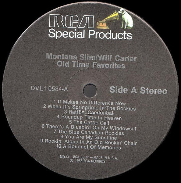 Carter, Wilf - Montana Slim - All Time Favorites (M) (Vinyl LP)