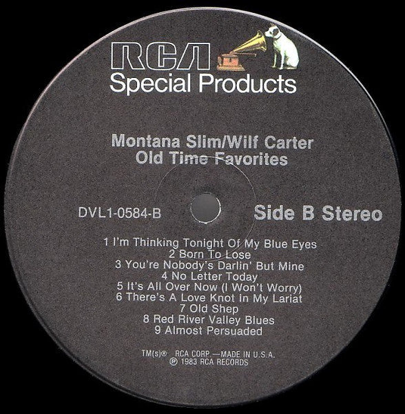 Carter, Wilf - Montana Slim - All Time Favorites (M) (Vinyl LP)