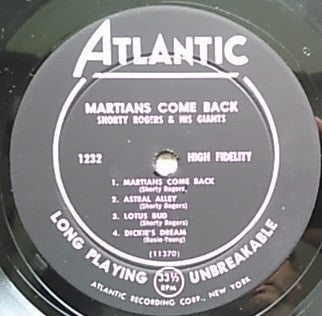 Rogers, Shorty And His Giants - Martians Come Back (Vinyl, VG) (Vinyl LP)
