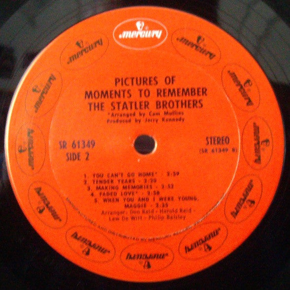 Statler Brothers - Pictures Of Moments To Remember (VG) (Vinyl LP)