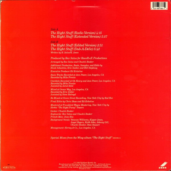 Williams, Vanessa - The Right Stuff (VG+) (Vinyl LP)