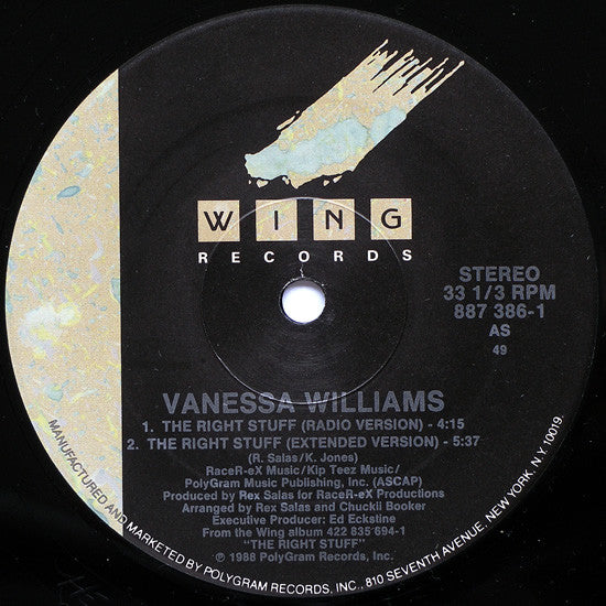 Williams, Vanessa - The Right Stuff (VG+) (Vinyl LP)