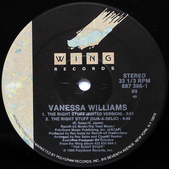 Williams, Vanessa - The Right Stuff (Vinyl, M) (Vinyl LP)