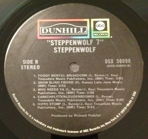 Steppenwolf - Steppenwolf 7 (VG) (Vinyl LP)
