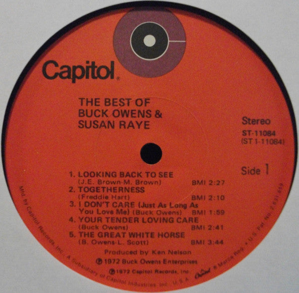 Owens, Buck And Susan Raye - The Best Of Buck Owens & Susan Raye (VG) (Vinyl LP)