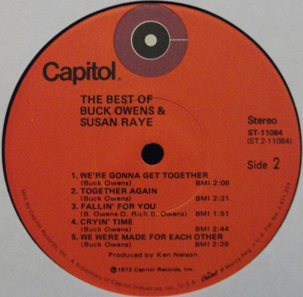 Owens, Buck And Susan Raye - The Best Of Buck Owens & Susan Raye (VG) (Vinyl LP)
