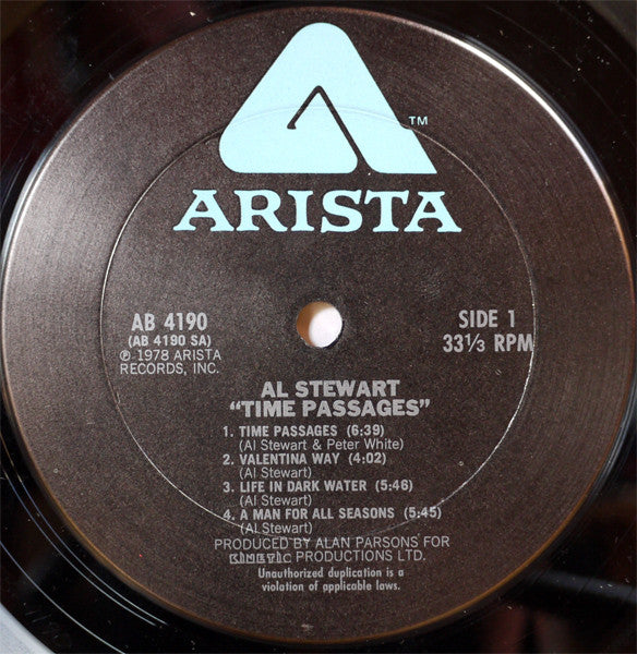 Stewart, Al - Time Passages (Vinyl, VG+) (Vinyl LP)