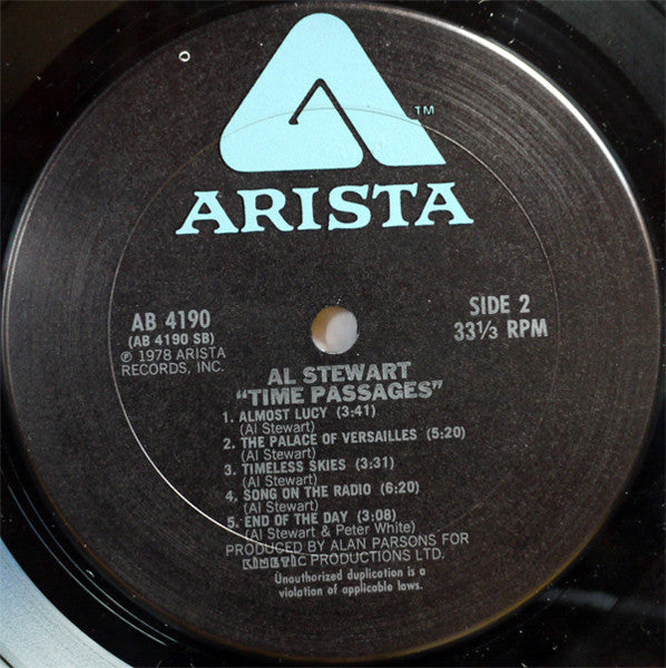 Stewart, Al - Time Passages (Vinyl, VG+) (Vinyl LP)