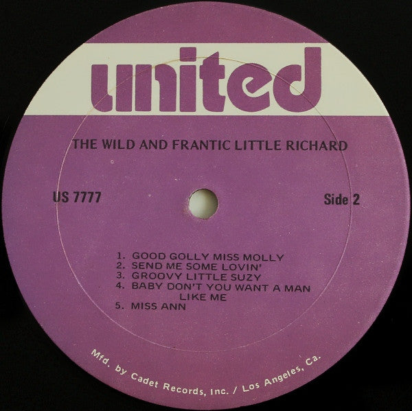 Little Richard - The Wild & Frantic Little Richard (VG+) (Vinyl LP)