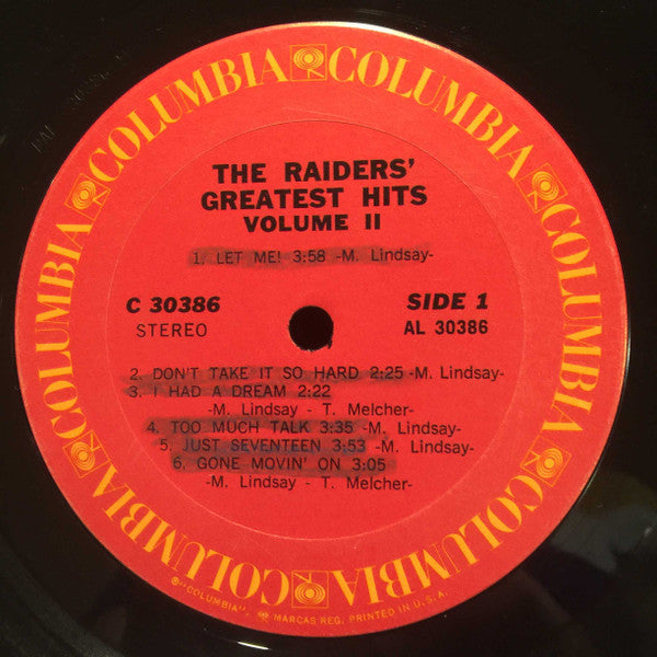 Raiders - The Raiders' Greatest Hits Volume II (VG) (Vinyl LP)