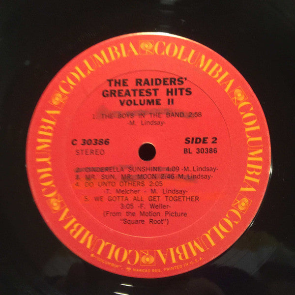 Raiders - The Raiders' Greatest Hits Volume II (VG) (Vinyl LP)