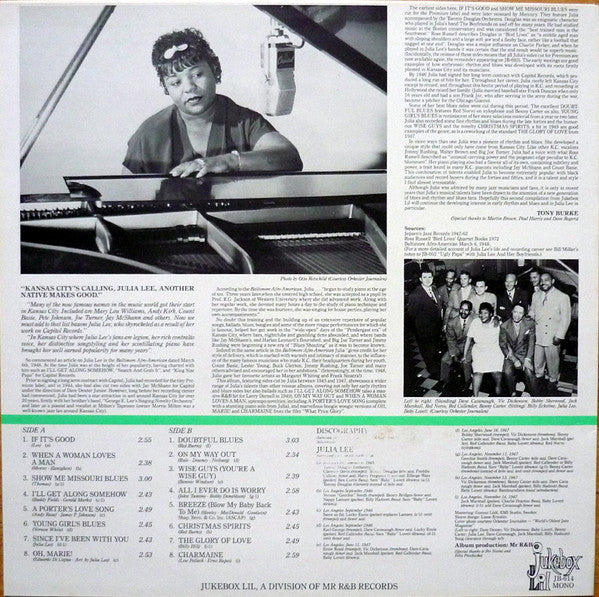 Lee, Julia & Her Boy Friends - A Porter's Love Song (M) (Vinyl LP)
