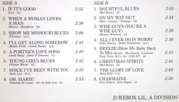Lee, Julia & Her Boy Friends - A Porter's Love Song (M) (Vinyl LP)
