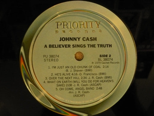Cash, Johnny - A Believer Sings The Truth Volume One (Vinyl, VG+) (Vinyl LP)