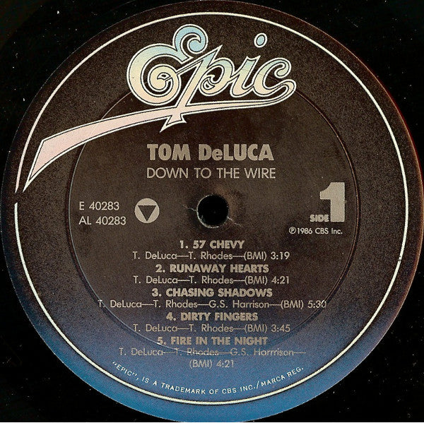 De Luca, Tom - Down To The Wire (VG+) (Vinyl LP)