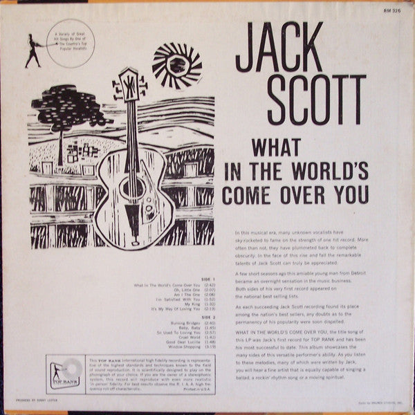 Scott, Jack - What In The World's Come Over You (VG) (Vinyl LP)