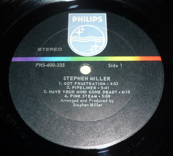 Miller, Stephen - Stephen Miller (VG+) (Vinyl LP)