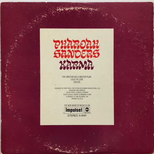 Sanders, Pharoah - Karma (Vinyl, VG) (Vinyl LP)