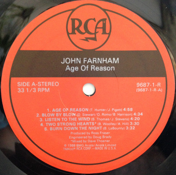 Farnham, John - Age Of Reason (M) (Vinyl LP)