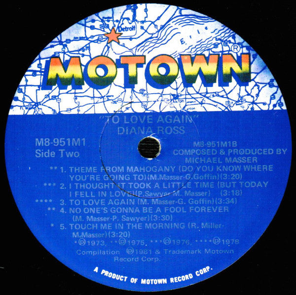 Ross, Diana - To Love Again (VG+) (Vinyl LP)