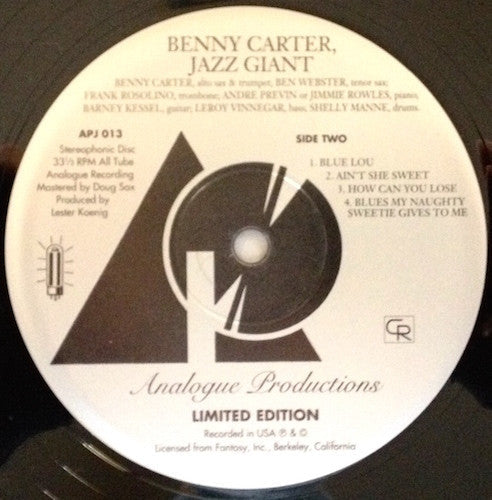 Carter, Benny - Jazz Giant (Vinyl, VG+) (Vinyl LP)