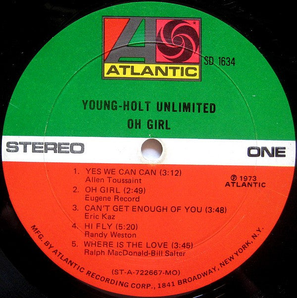 Young-Holt Unlimited - Oh Girl (G+) (Vinyl LP)