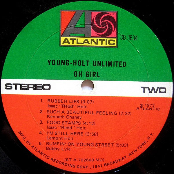 Young-Holt Unlimited - Oh Girl (G+) (Vinyl LP)
