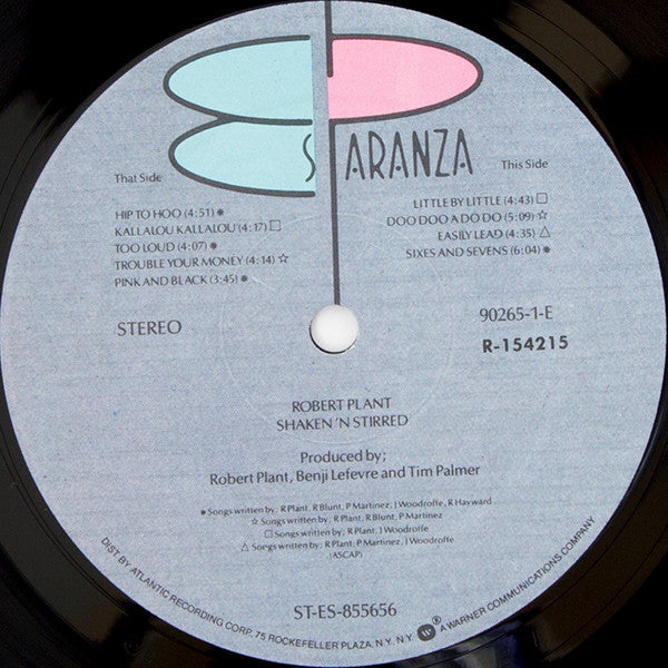 Plant, Robert - Shaken 'N' Stirred (Vinyl, G+) (Vinyl LP)