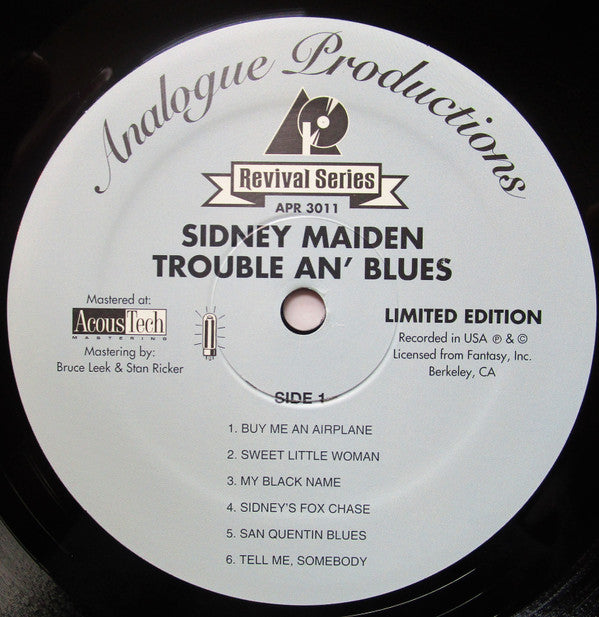 Maiden, Sidney - Trouble An' Blues (Vinyl, NM or M-) (Vinyl LP)