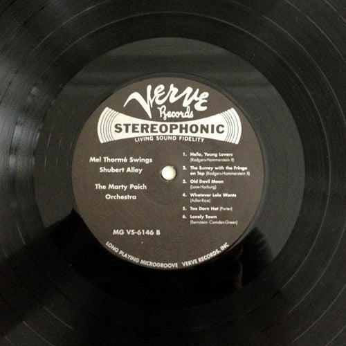 Torme, Mel with the Marty Paich Orchestra - Swings Shubert Alley (Vinyl, VG+) (Vinyl LP)