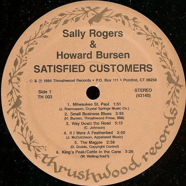 Rogers, Sally And Howard Bursen - Satisfied Customers (VG+) (Vinyl LP)