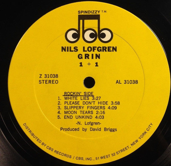 Lofgren, Nils - Grin - 1+1 (VG) (Vinyl LP)