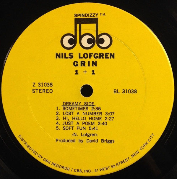 Lofgren, Nils - Grin - 1+1 (VG) (Vinyl LP)