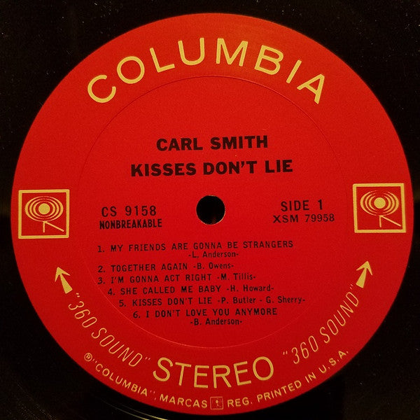 Smith, Carl - Kisses Don't Lie (VG+) (Vinyl LP)