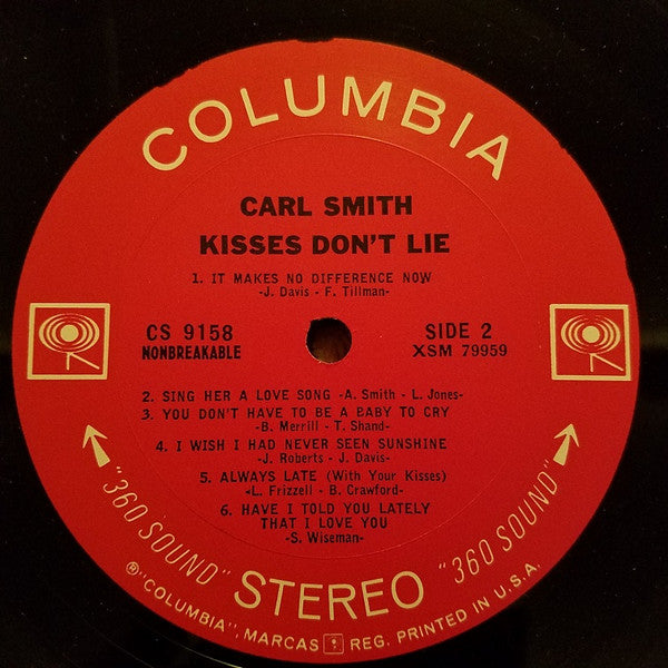 Smith, Carl - Kisses Don't Lie (VG+) (Vinyl LP)