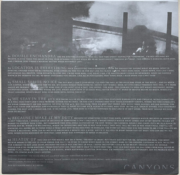 Canyons / Creeper - Canyons / Creeper (VG+) (Vinyl LP)