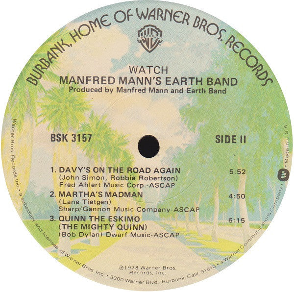 Mann's, Manfred Earth Band - Watch (VG+) (Vinyl LP)